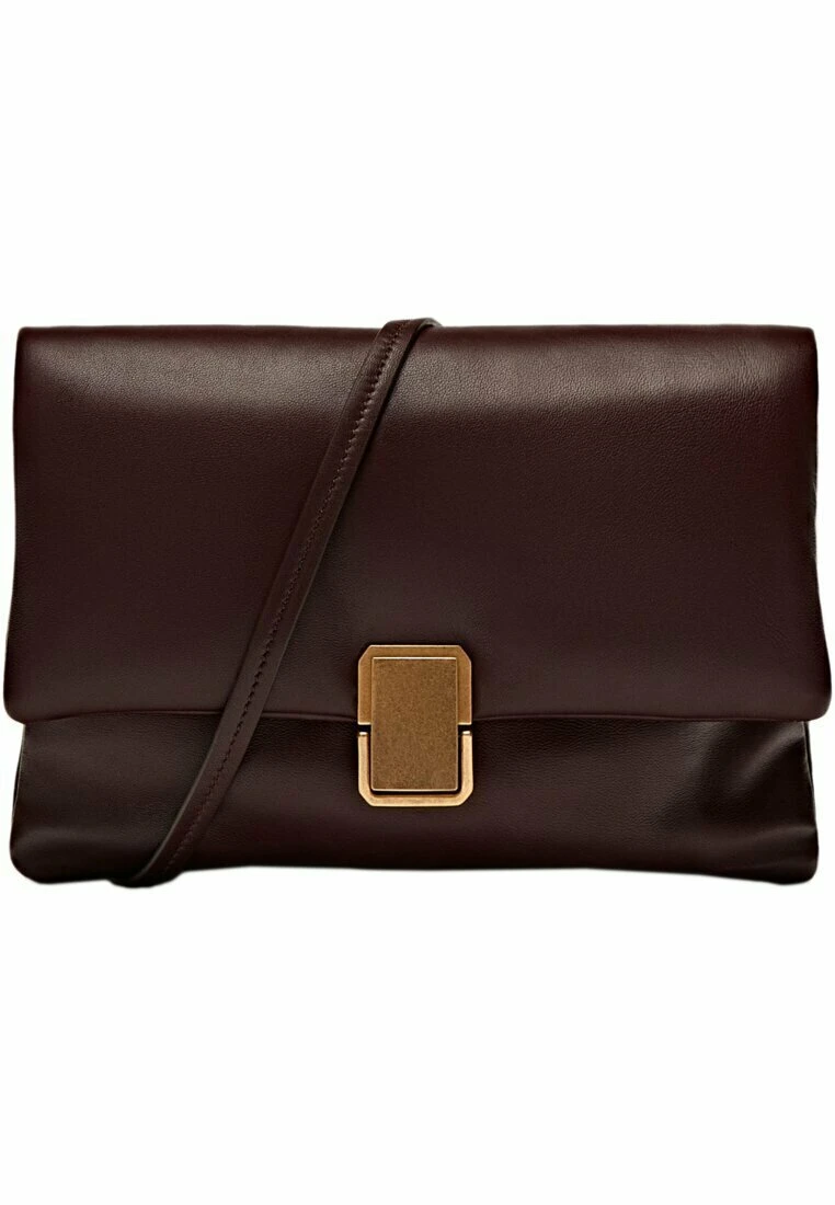 Massimo Dutti Quilted - Across Body Bag - Bordeaux 3 Massimo Dutti Quilted - Across Body Bag - Bordeaux