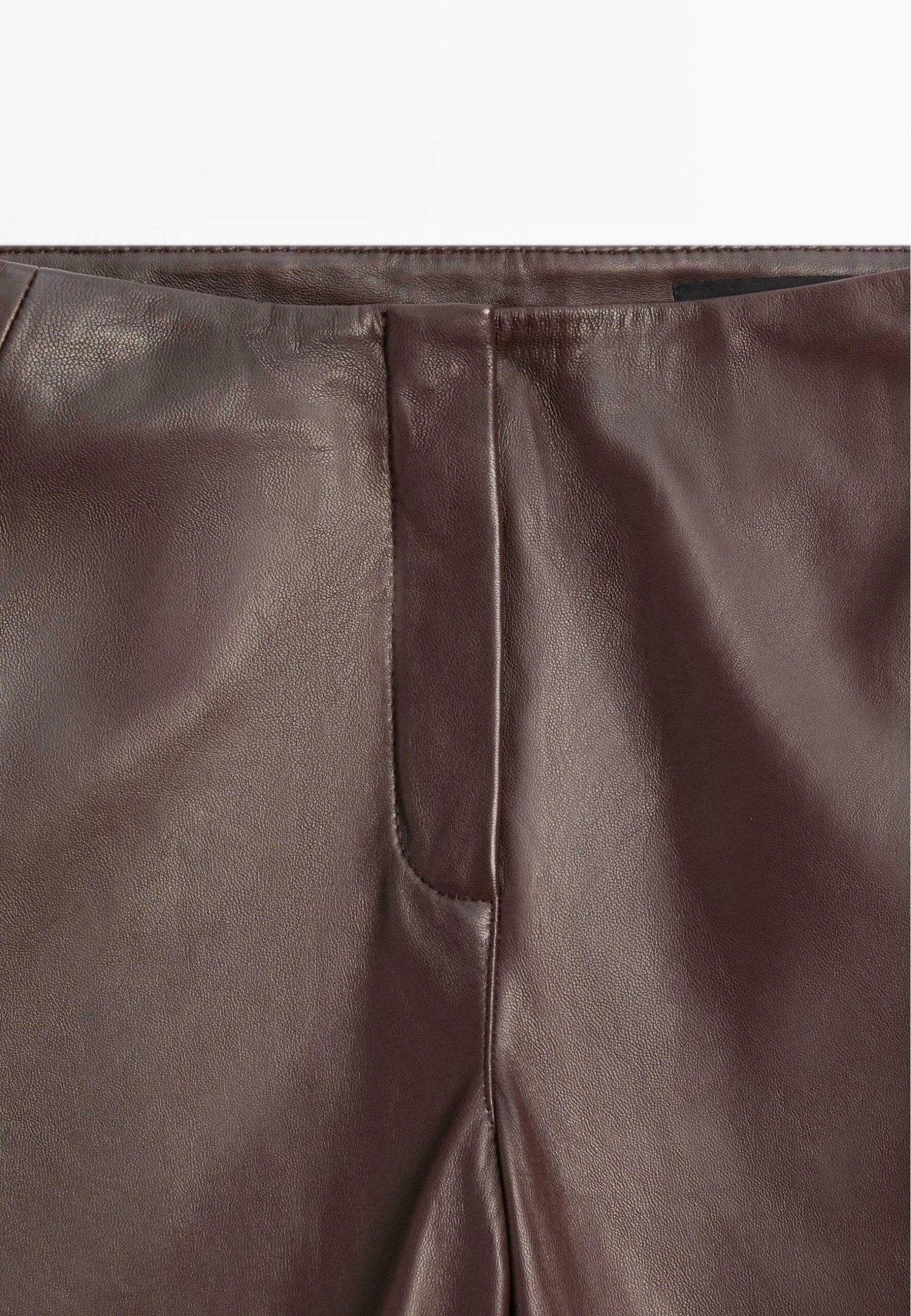 Massimo Dutti NAPPA - Trousers - Dark Brown 10 Massimo Dutti NAPPA - Trousers - Dark Brown - Image 8
