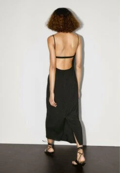 Massimo Dutti STRAPPY LONG WITH RHINESTONE DETAIL - Cocktail Dress / Party Dress - Black -Massimo Dutti Shop 6a3d6777b0b34813ae31a44f9276356f