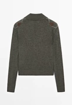 Massimo Dutti POLO COLLAR WITH DIAMOND DETAIL - Polo Shirt - Dark Grey 16 Massimo Dutti POLO COLLAR WITH DIAMOND DETAIL - Polo Shirt - Dark Grey -Massimo Dutti Shop 6a55349bd1f84492bf6bc9620e08ac60