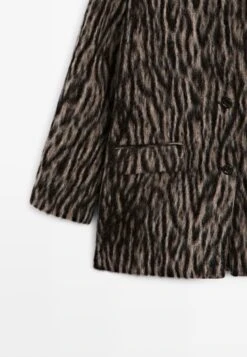 Massimo Dutti ANIMAL PRINT - Classic Coat - Mottled Brown -Massimo Dutti Shop 6a644c53aaed4cc0a96532515a2ea6c8
