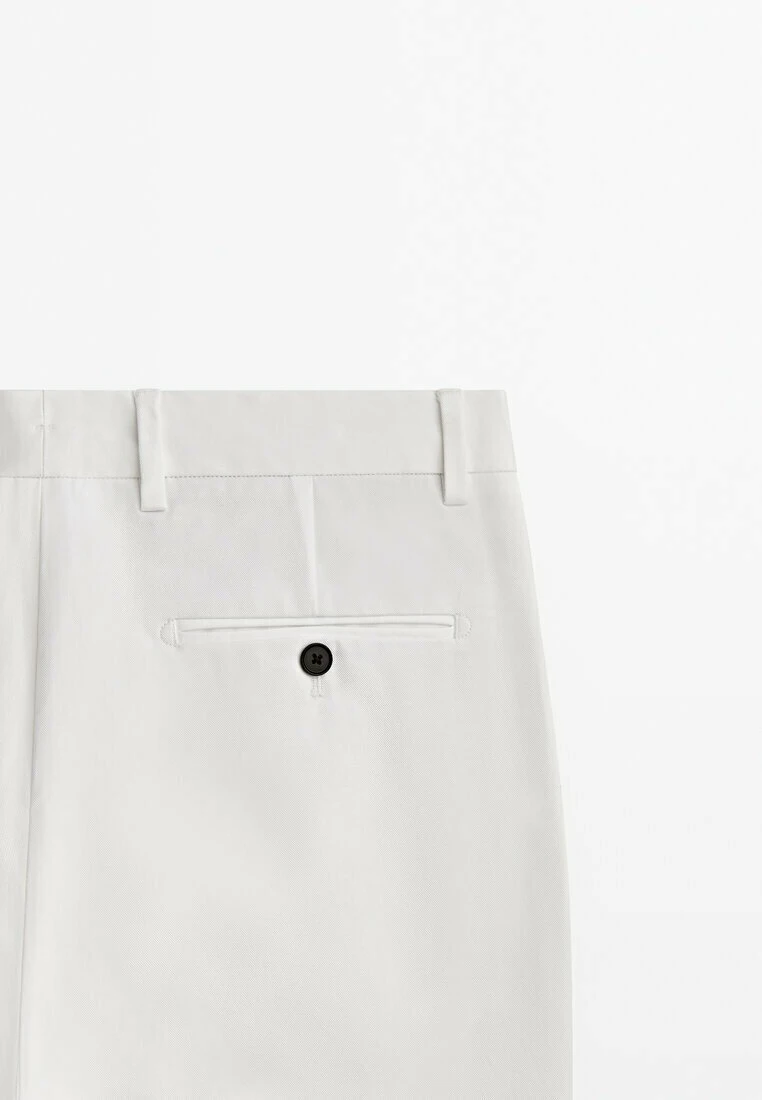 Massimo Dutti Studio - Darted - Chinos - White 12 Massimo Dutti Studio - Darted - Chinos - White - Image 10