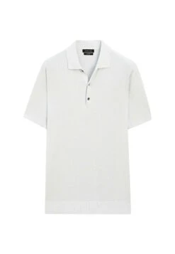 Massimo Dutti SHORT SLEEVE POLO COLLAR - Polo Shirt - Light Grey -Massimo Dutti Shop 6a9fa05699964fa9bf5a6d82c1aa395e