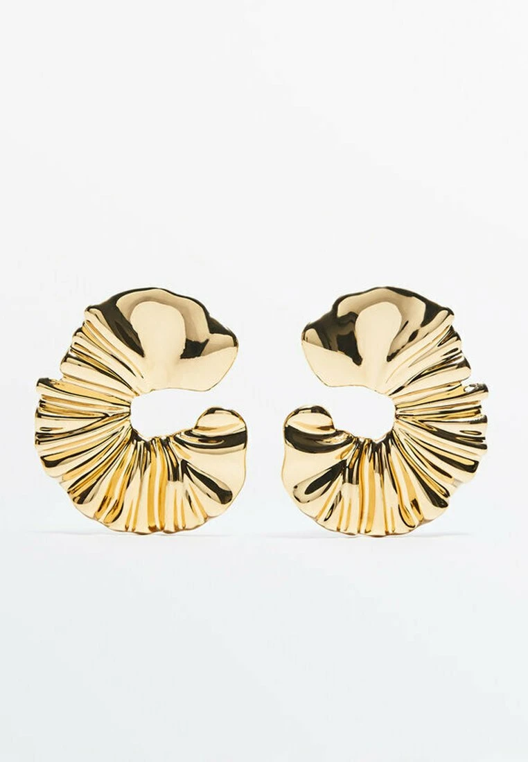 Massimo Dutti Studio -Plated Irregular Texture - Earrings - Gold Coloured 4 Massimo Dutti Studio -Plated Irregular Texture - Earrings - Gold Coloured - Image 2