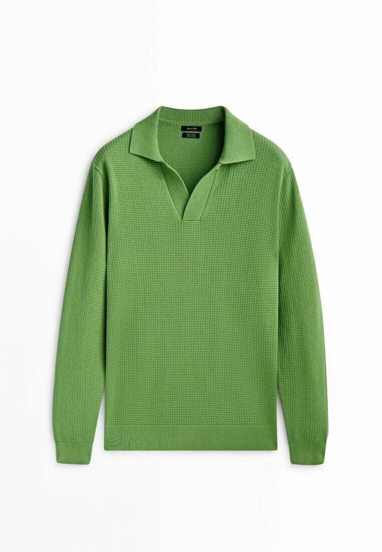Massimo Dutti Textured - Jumper - Green 8 Massimo Dutti Textured - Jumper - Green - Image 6