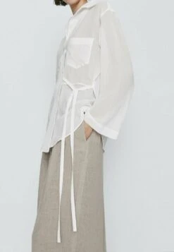 Massimo Dutti Patchwork With Pocket - Button-Down Blouse -Massimo Dutti Shop 6b15ec39513b468e81d43ed667d8890b