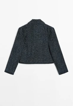 Massimo Dutti SHORT WITH TEXTURED DETAIL - Denim Jacket - Blue Denim -Massimo Dutti Shop 6b70a701763945459dd2d516c6a29d67