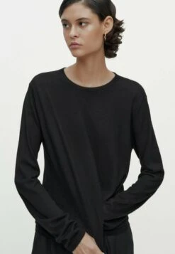 Massimo Dutti Crew Neck Blend - Sweatshirt - Black