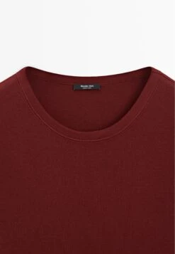 Massimo Dutti REGULAR FIT WITH COLLAR DETAIL - Basic T-shirt - Red 19 Massimo Dutti REGULAR FIT WITH COLLAR DETAIL - Basic T-shirt - Red -Massimo Dutti Shop 6bc42d71257640a8a61c30adaf324176