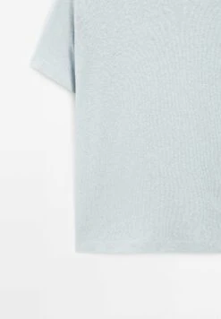 Massimo Dutti SHORT SLEEVE WITH CREW NECK - Basic T-shirt - Light Blue -Massimo Dutti Shop 6bee5d13f0024159ab0268896b03a48a