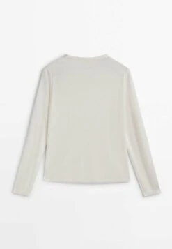 Massimo Dutti Crew Neck Blend - Sweatshirt - Beige -Massimo Dutti Shop 6c04597817924b4f9053c10b53fb4b99