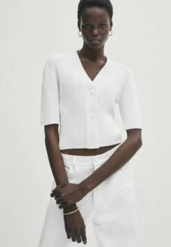 Massimo Dutti And Blend- Cardigan - Mottled Beige