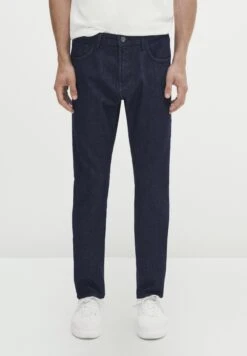 Massimo Dutti Rinse Wash - Slim Fit Jeans - Blue