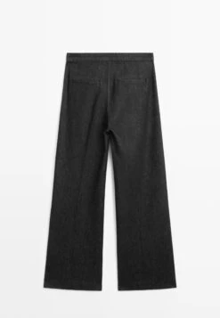 Massimo Dutti FRAYED - Trousers - Black -Massimo Dutti Shop 6c89346b01794dce9587b3df65ea77f3