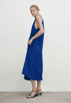 Massimo Dutti Midi With Criss-Cross Detail At The Back - Day Dress - Blue/Black Denim -Massimo Dutti Shop 6ca05daebbe1445e8ca14f9e31f0023b