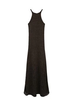 Massimo Dutti FLARED LONG WITH V-NECK - Maxi Dress - Dark Brown -Massimo Dutti Shop 6ca3089fbcc84fb89202e3c99aa53ff3
