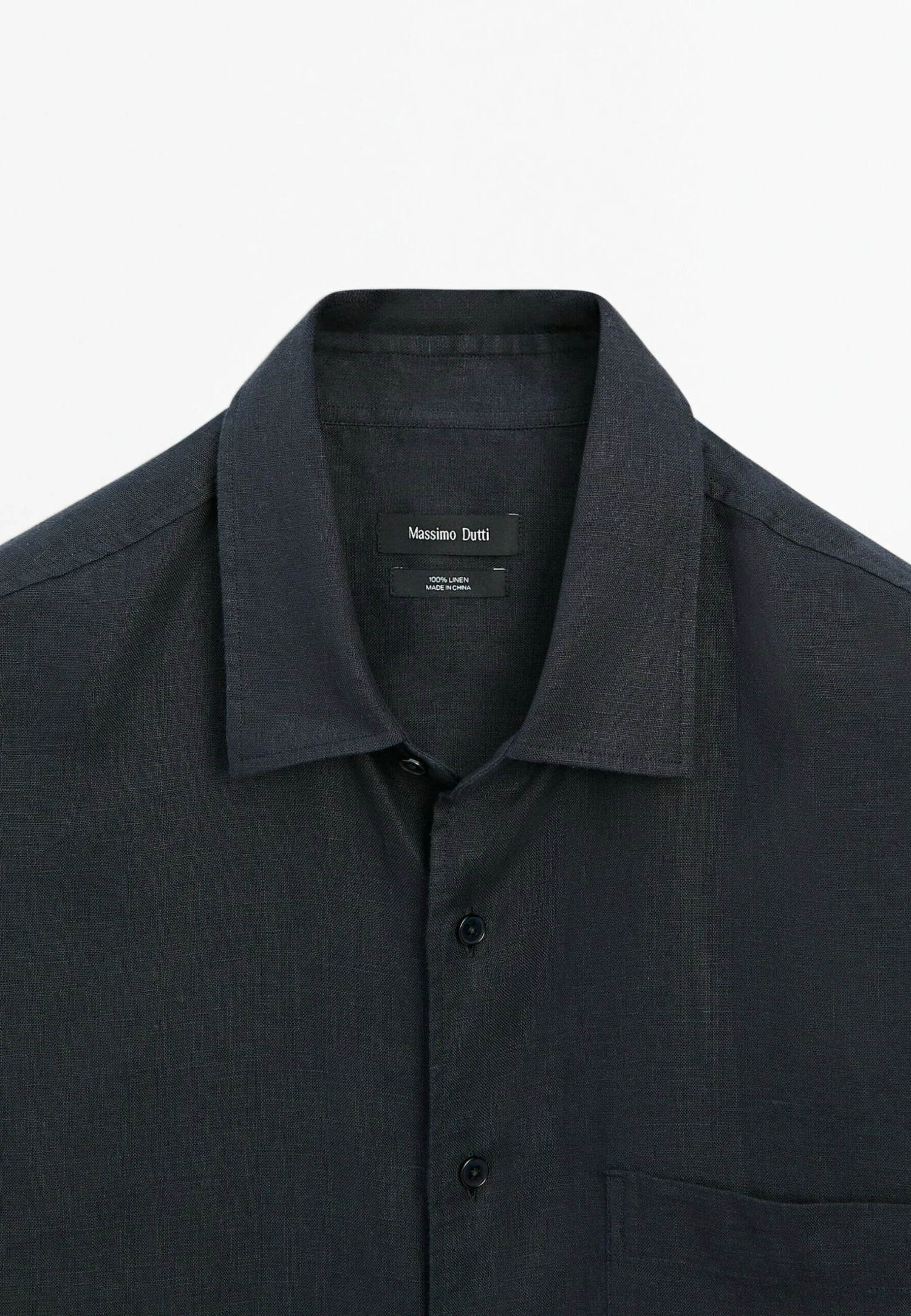 Massimo Dutti REGULAR FIT SHORT SLEEVE - Shirt - Dark Blue 11 Massimo Dutti REGULAR FIT SHORT SLEEVE - Shirt - Dark Blue - Image 9