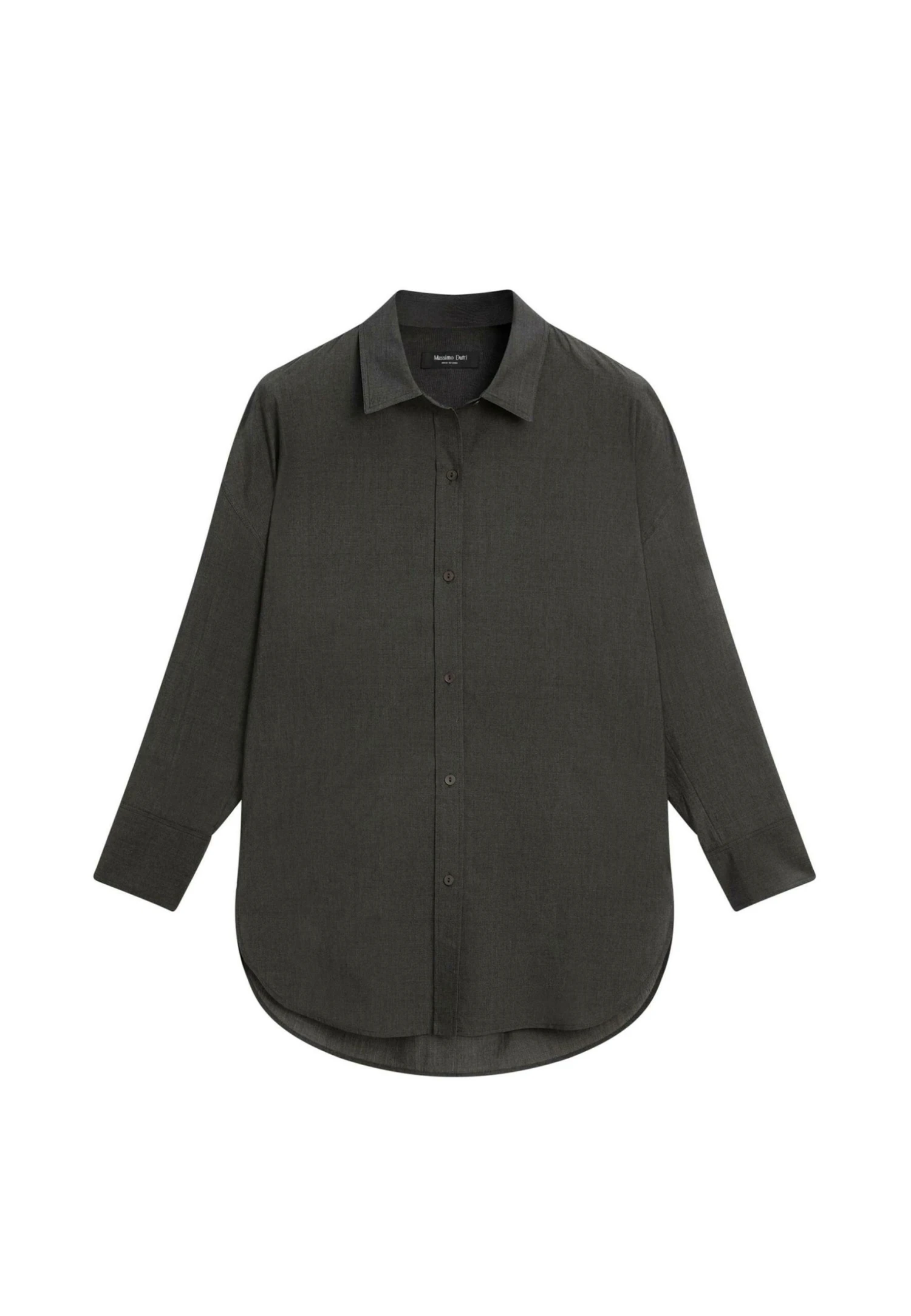 Massimo Dutti BLEND - Button-down Blouse - Dark Grey 8 Massimo Dutti BLEND - Button-down Blouse - Dark Grey - Image 6
