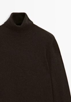 Massimo Dutti SOFT TURTLENECK WITH LONG SLEEVE - Jumper - Mottled Dark Brown -Massimo Dutti Shop 6d152923e88a402eac7b023408b4a110
