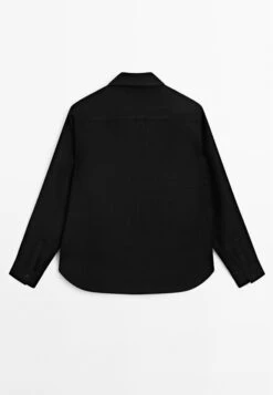 Massimo Dutti LIGHTWEIGHT FLOWING - Button-down Blouse - Black -Massimo Dutti Shop 6d189314a7b741c89ef241815913fed1