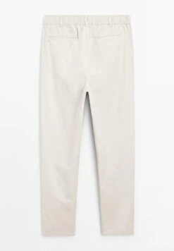 Massimo Dutti JOGGERS - Trousers - Beige -Massimo Dutti Shop 6d1eae6266564d0fb5d3344ffe903550