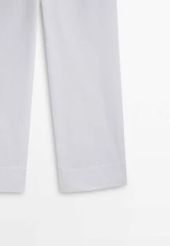 Massimo Dutti Blend Full Length Straight Fit - Trousers -Massimo Dutti Shop 6d47afd59bd542dd9e0b7dabedfdb0ed