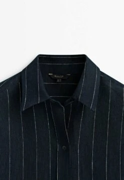 Massimo Dutti Button-Down Blouse - Dark Blue -Massimo Dutti Shop 6d74a58be83e48c89691361ec00a9cfb