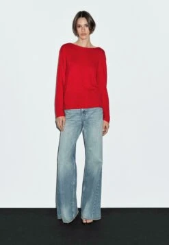 Massimo Dutti BOAT NECK LONG SLEEVE - Jumper - Red 22 Massimo Dutti BOAT NECK LONG SLEEVE - Jumper - Red -Massimo Dutti Shop 6d7f11ca48bb4d5e8010c9803b56fee6