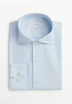 Massimo Dutti Easy Iron - Formal Shirt - Light Blue -Massimo Dutti Shop 6d844556244548b18e0b7bc06763fe0a