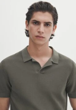 Massimo Dutti Smocked - Polo Shirt - Mottled Brown -Massimo Dutti Shop 6db1dcca1e924bd1936712dfa830339b