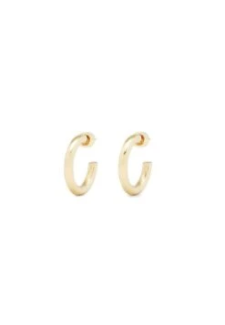 Massimo Dutti Medium Hoop - Earrings - Gold Coloured