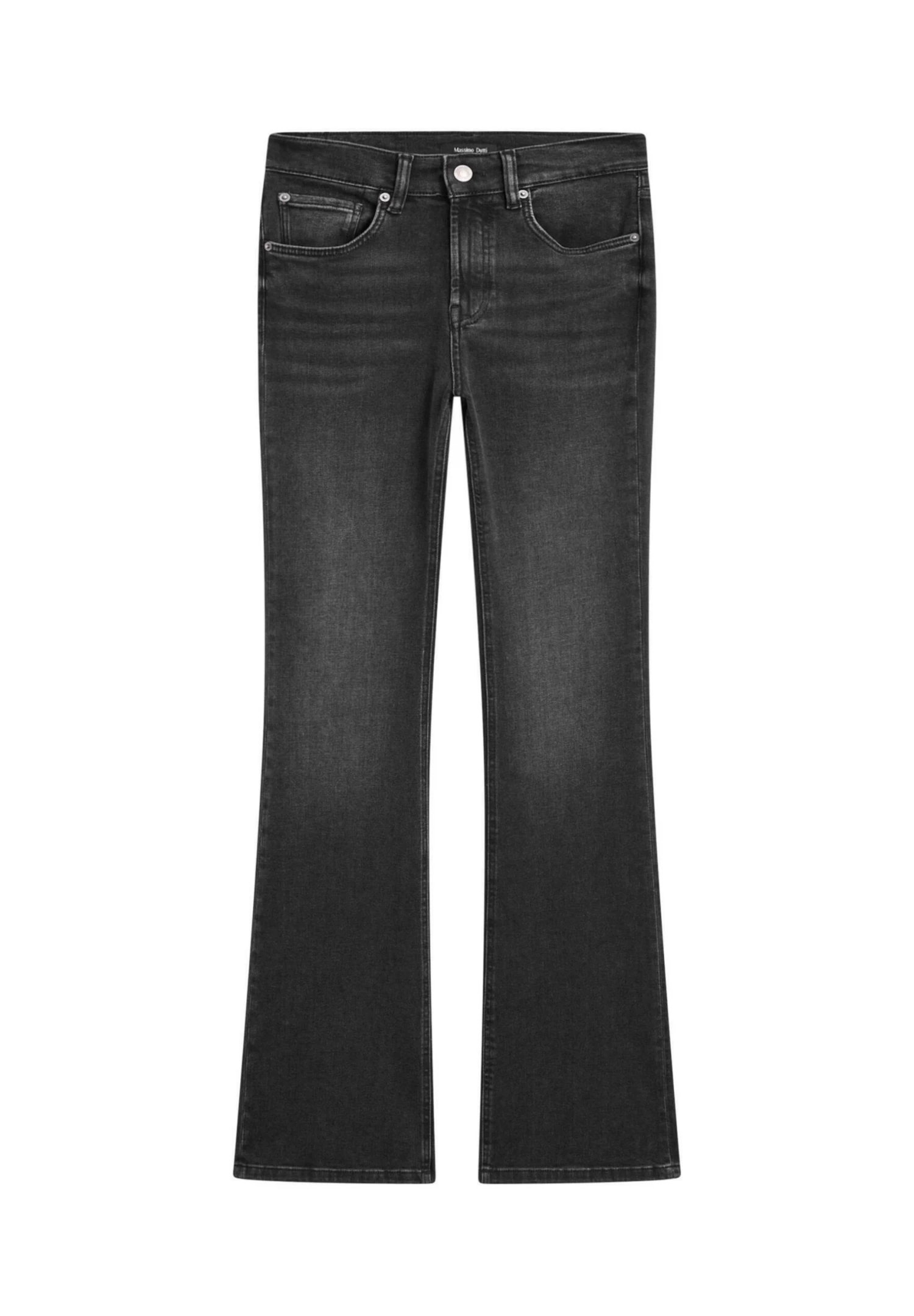Massimo Dutti HIGH WAIST FLARE FIT SKINNY - Flared Jeans - Black 8 Massimo Dutti HIGH WAIST FLARE FIT SKINNY - Flared Jeans - Black - Image 6