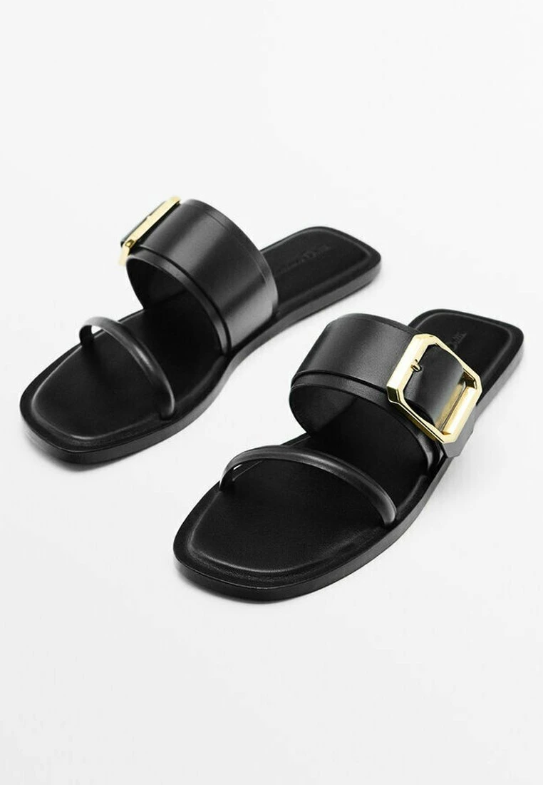 Massimo Dutti With Buckle - Mules - Black 4 Massimo Dutti With Buckle - Mules - Black - Image 2