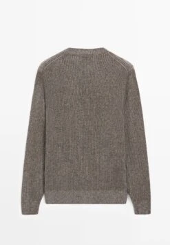Massimo Dutti CREW NECK SWEATER - Jumper - Sand -Massimo Dutti Shop 6e0a68fede0545438ea283ceb411d2de
