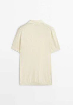 Massimo Dutti Milano Short Sleeve- Polo Shirt - Beige -Massimo Dutti Shop 6e2ac80379504ee7b6153debcc9a3306