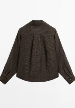 Massimo Dutti GARMENT WITH CHEST DETAIL - Blouse - Dark Brown 18 Massimo Dutti GARMENT WITH CHEST DETAIL - Blouse - Dark Brown -Massimo Dutti Shop 6e4271fa75c74326a4cdf4e1e275cabc