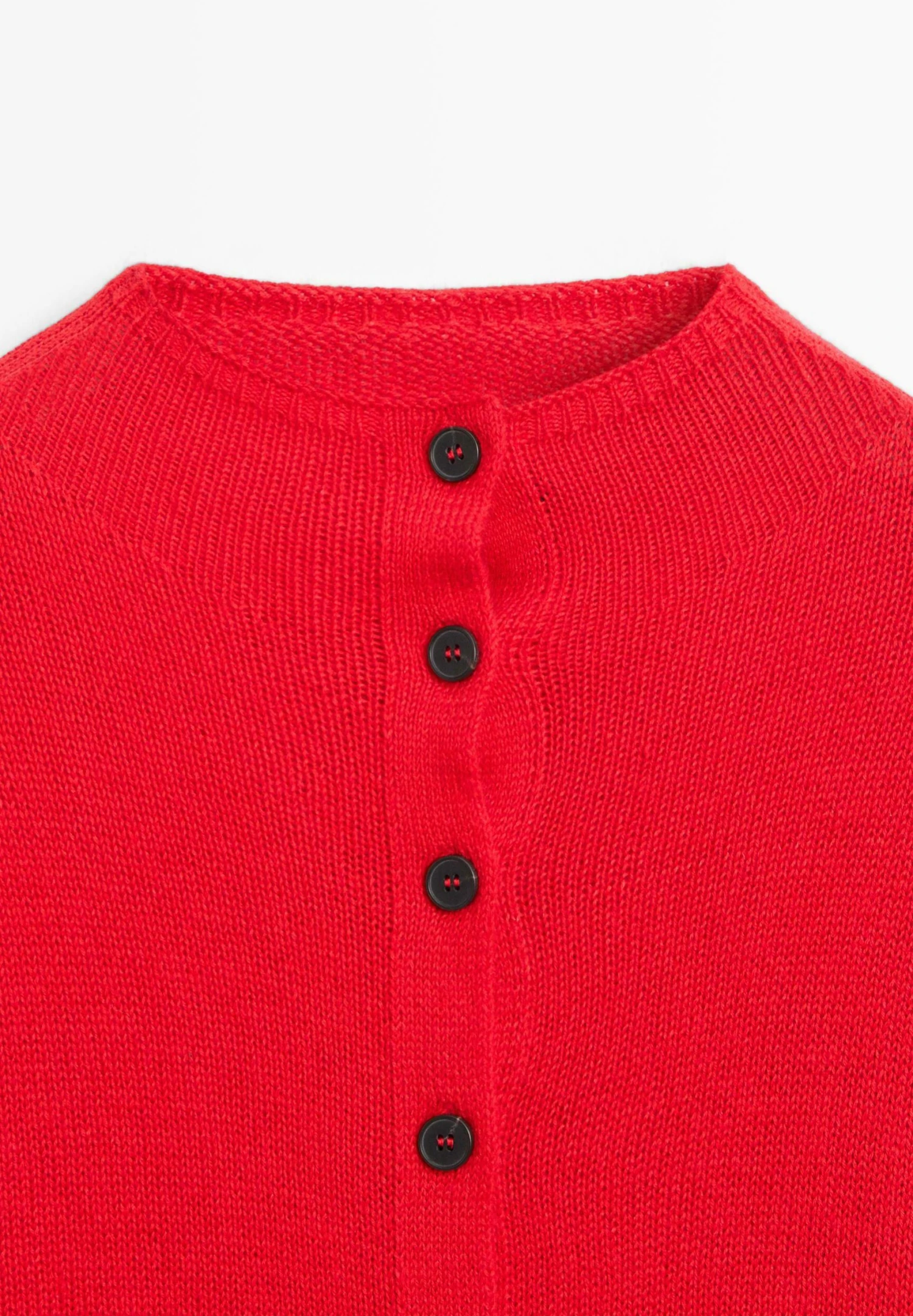 Massimo Dutti MOCK TURTLENECK WITH BUTTONS - Cardigan - Red 11 Massimo Dutti MOCK TURTLENECK WITH BUTTONS - Cardigan - Red - Image 9