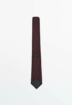 Massimo Dutti Blend With A Geometric Motif - Tie - Bordeaux -Massimo Dutti Shop 6e9d2166d3bd413abce4eaccf3ffa59e