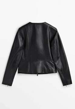 Massimo Dutti Leather Jacket - Black 19 Massimo Dutti Leather Jacket - Black -Massimo Dutti Shop 6f1b7c27cc464ff4be4dd2bd89ab4c6e