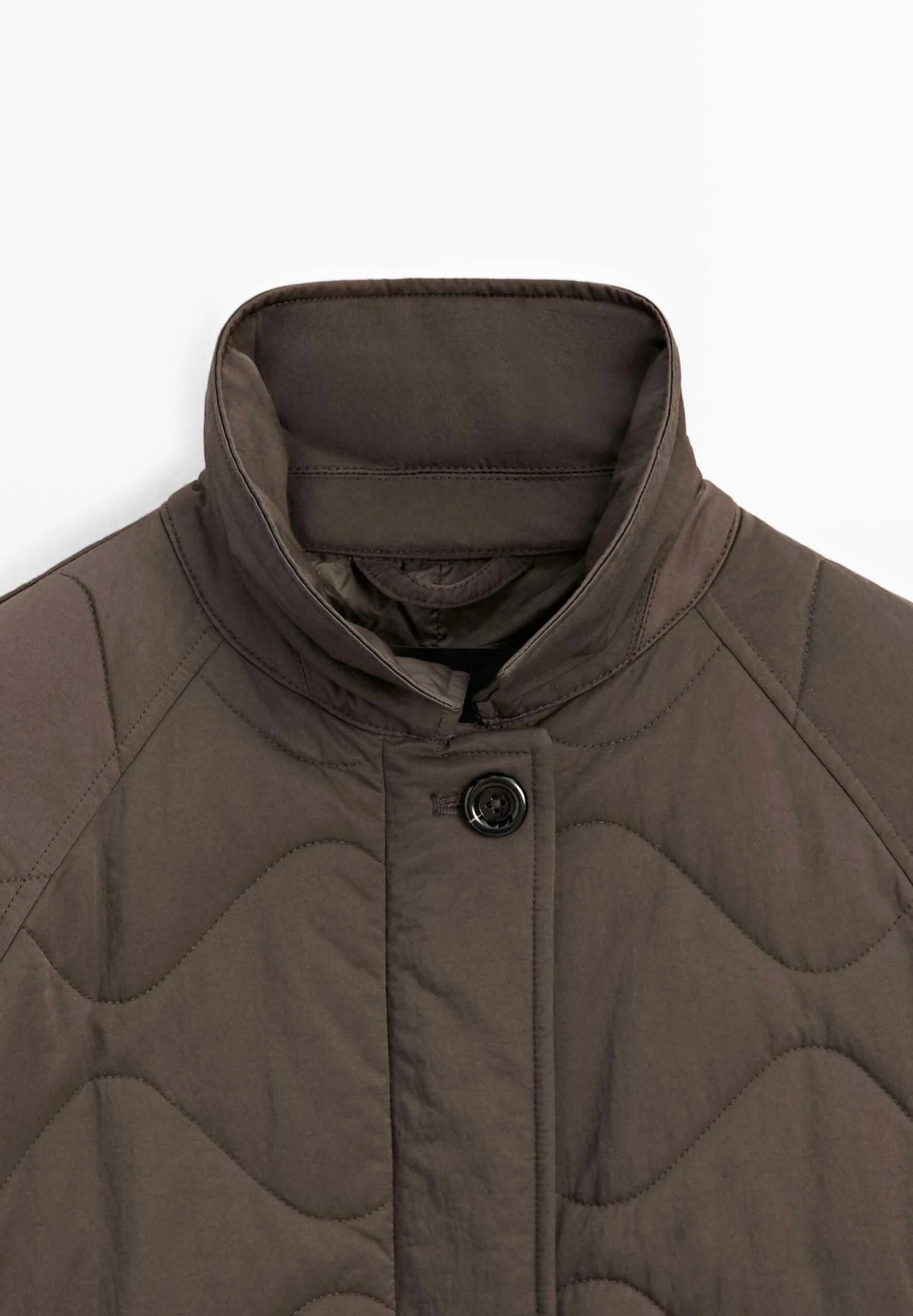 Massimo Dutti LONG WATER-REPELLENT PUFFER - Winter Coat - Khaki 11 Massimo Dutti LONG WATER-REPELLENT PUFFER - Winter Coat - Khaki - Image 9