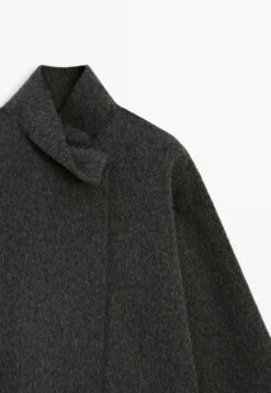 Massimo Dutti WITH HIGH NECK - Classic Coat - Grey -Massimo Dutti Shop 6f97d501fe2e4d239bbebdf0f1b3ba20