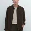 Massimo Dutti REGULAR FIT NEEDLECORD - Shirt - Dark Brown -Massimo Dutti Shop 6fc19a2ef68b4ad7b9c2e0d86fdef83e