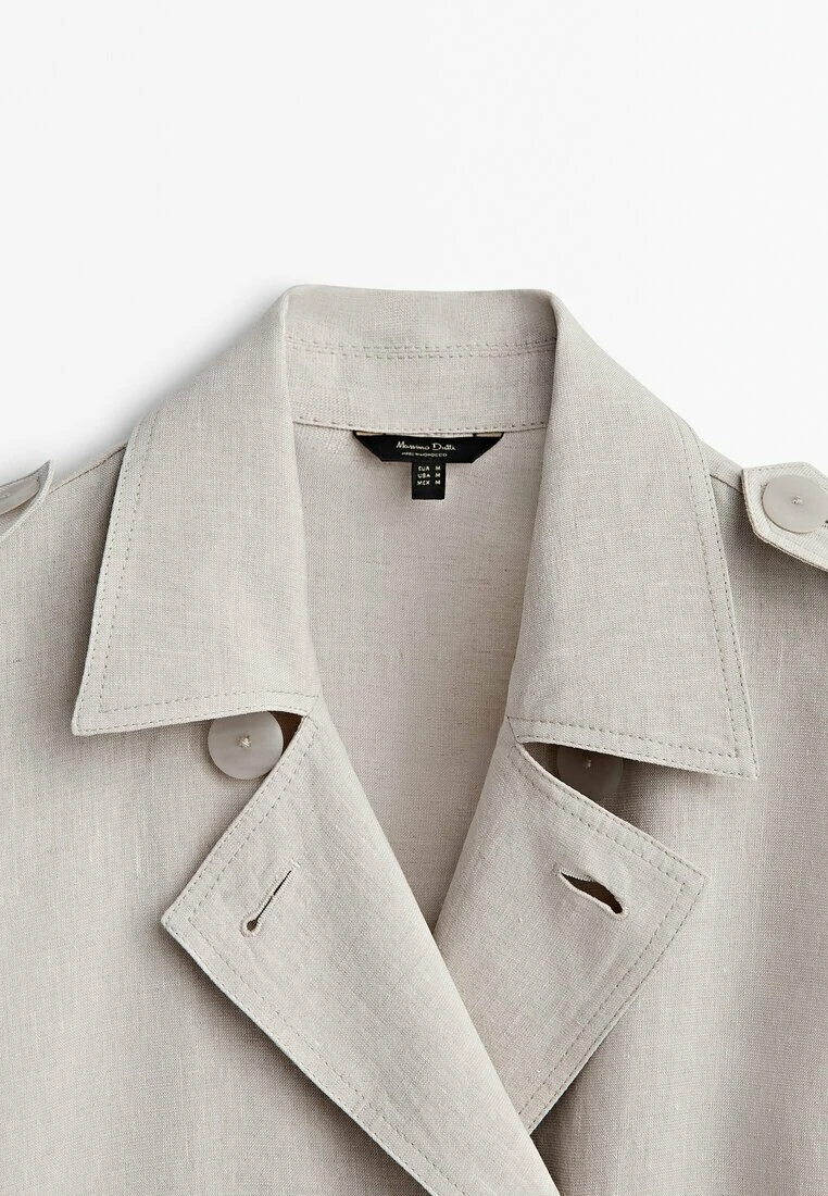 Massimo Dutti Trench Coat With Belt - Shirt Dress 10 Massimo Dutti Trench Coat With Belt - Shirt Dress - Image 8