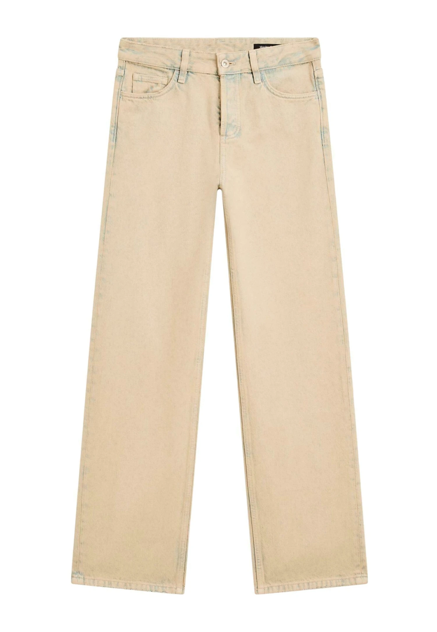 Massimo Dutti MID-RISE WIDE-LEG - Loose Jeans - Beige 7 Massimo Dutti MID-RISE WIDE-LEG - Loose Jeans - Beige - Image 5