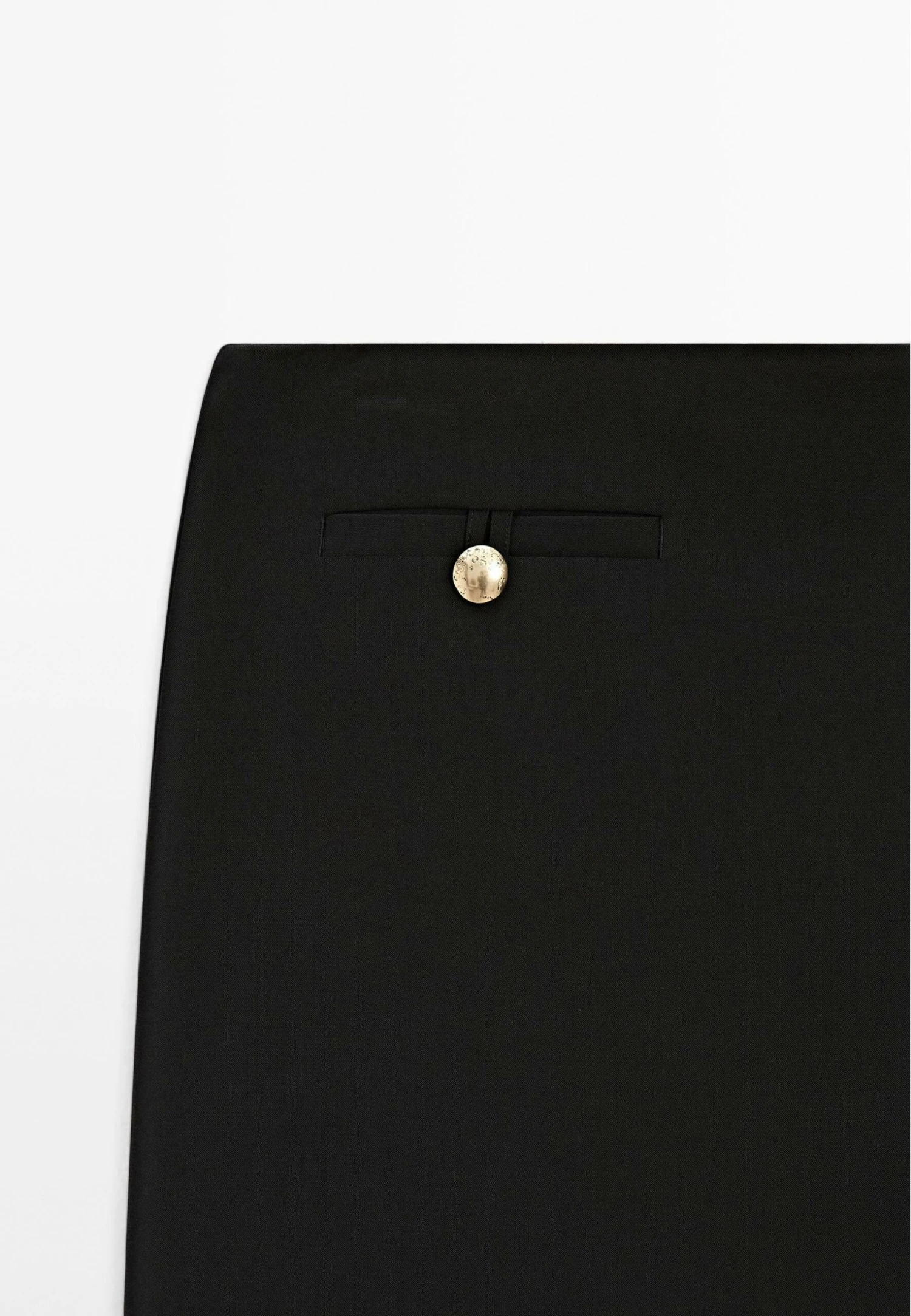 Massimo Dutti BUTTON-UP MINI - Mini Skirt - Black 11 Massimo Dutti BUTTON-UP MINI - Mini Skirt - Black - Image 9