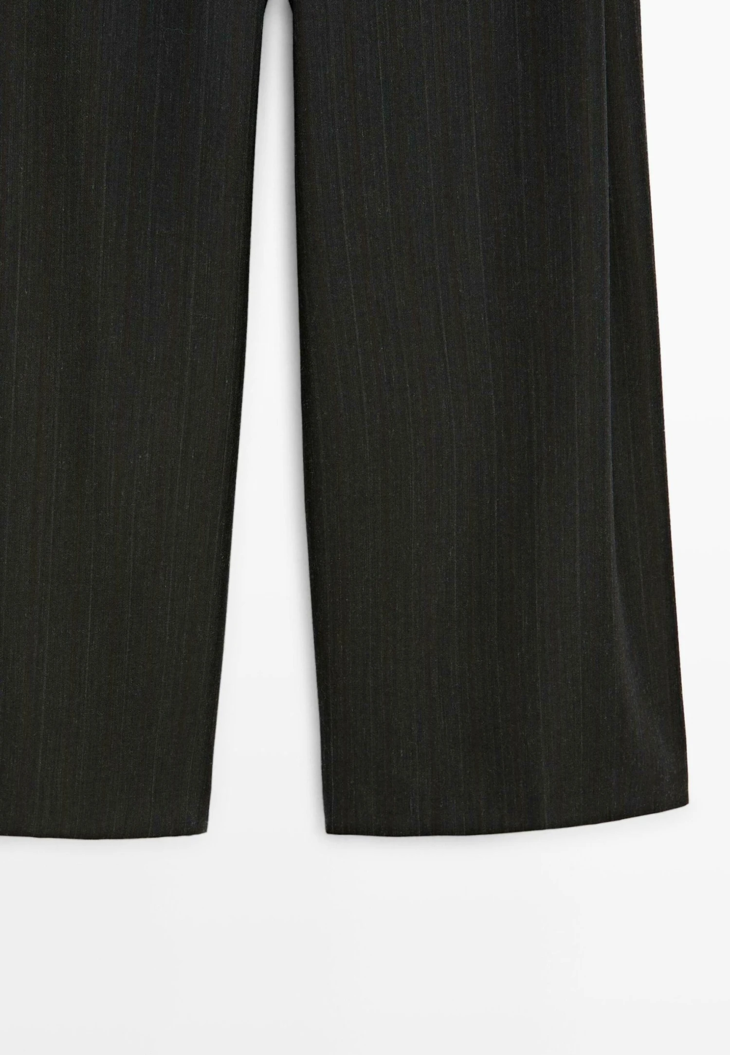 Massimo Dutti STRIPED WIDE-LEG - Trousers - Dark Grey 10 Massimo Dutti STRIPED WIDE-LEG - Trousers - Dark Grey - Image 8