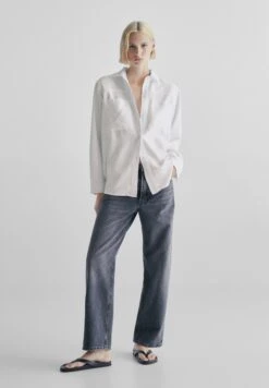 Massimo Dutti With Pockets - Button-Down Blouse