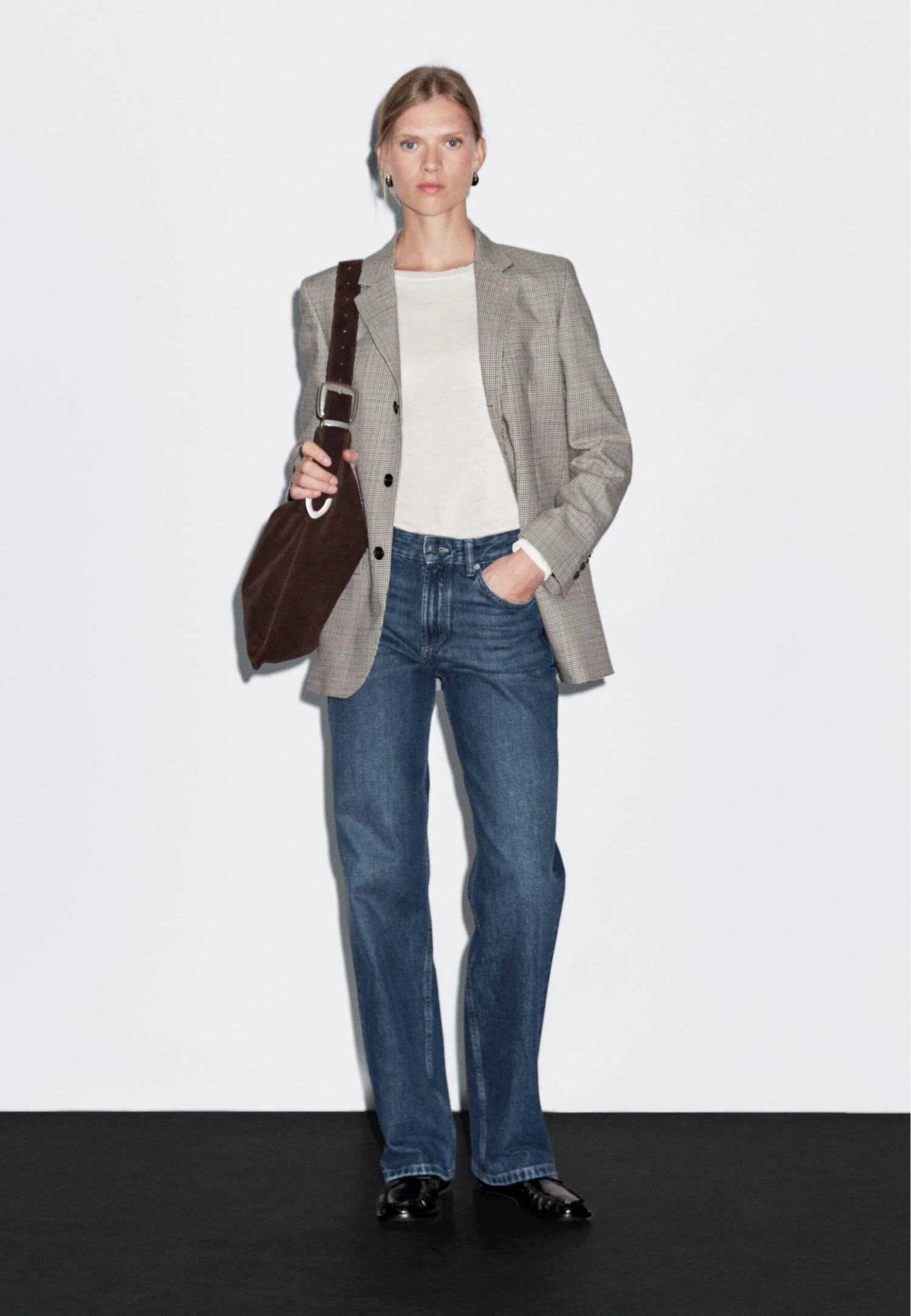 Massimo Dutti MID-RISE STRAIGHT-LEG - Straight Leg Jeans - Blue 4 Massimo Dutti MID-RISE STRAIGHT-LEG - Straight Leg Jeans - Blue - Image 2