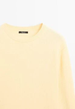 Massimo Dutti CREW NECK SWEATER - Jumper - Yellow -Massimo Dutti Shop 712ef3b3704240f2b9b49dd84b4a726b