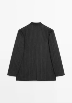 Massimo Dutti STRIPED PRINT - Blazer - Dark Grey 18 Massimo Dutti STRIPED PRINT - Blazer - Dark Grey -Massimo Dutti Shop 713c80cb26a84d9b8ed3a40bb7a6bc4e